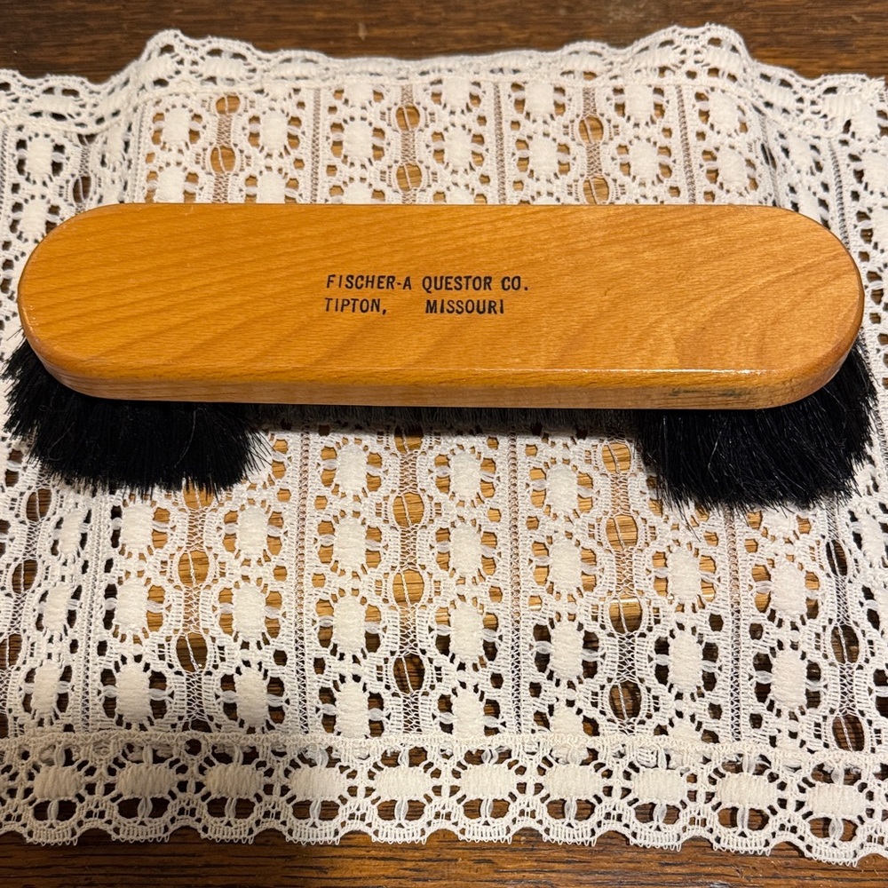 Billiards Table Brush it’s Wood with Black Bristles was New in the 1970’s.
